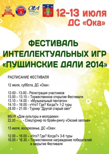 Интеллектуальный фестиваль-2014